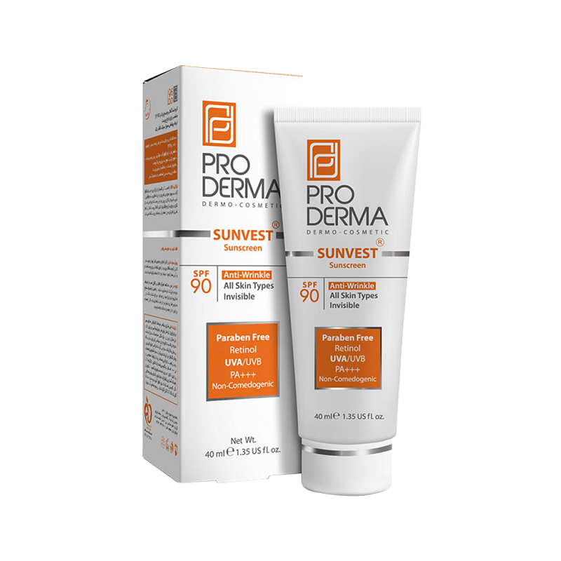 کرم ضد آفتاب و ضد چروک پرودرما SPF90 سایز ۴۰ میل