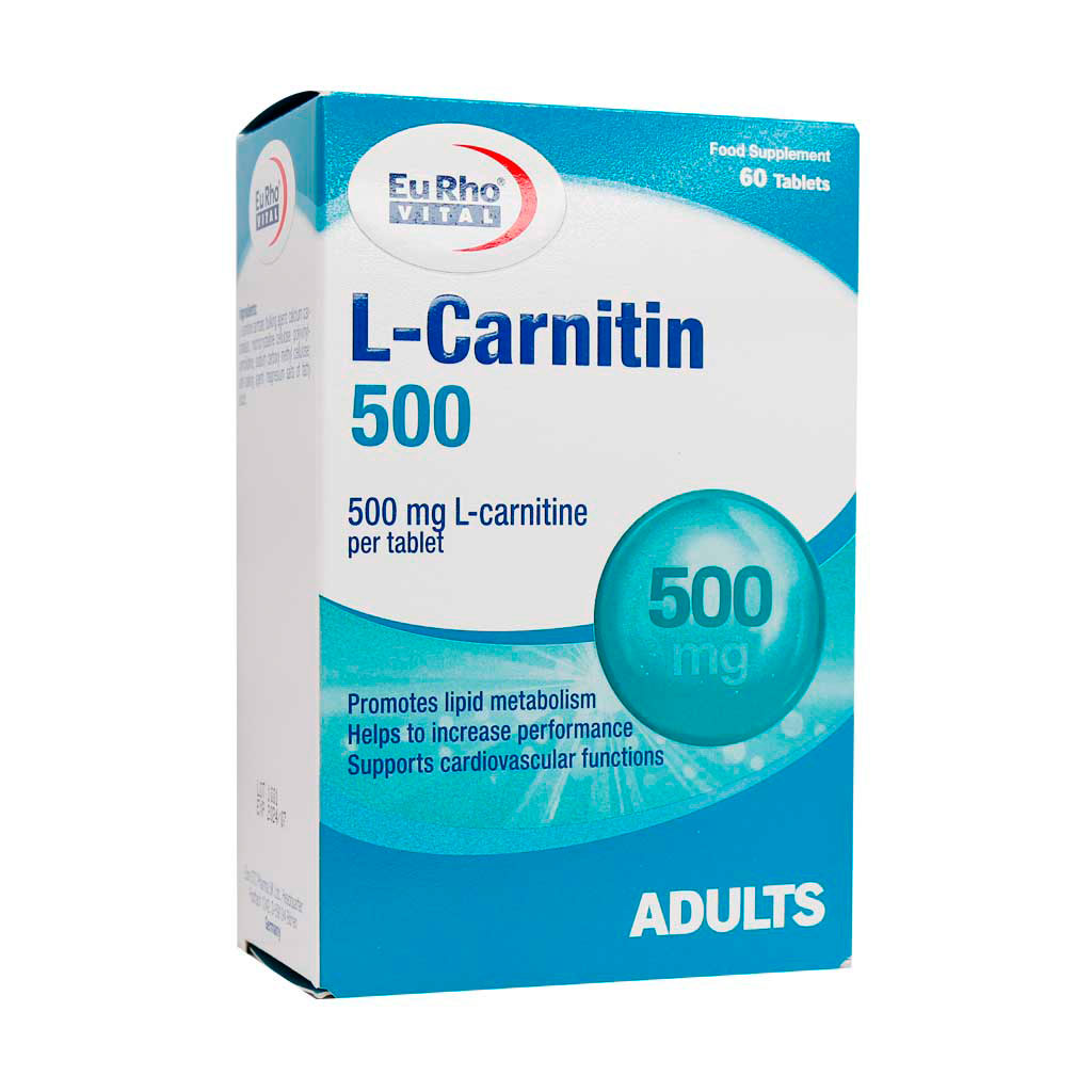 قرص ال کارنیتین 500 میلی گرم یوروویتال