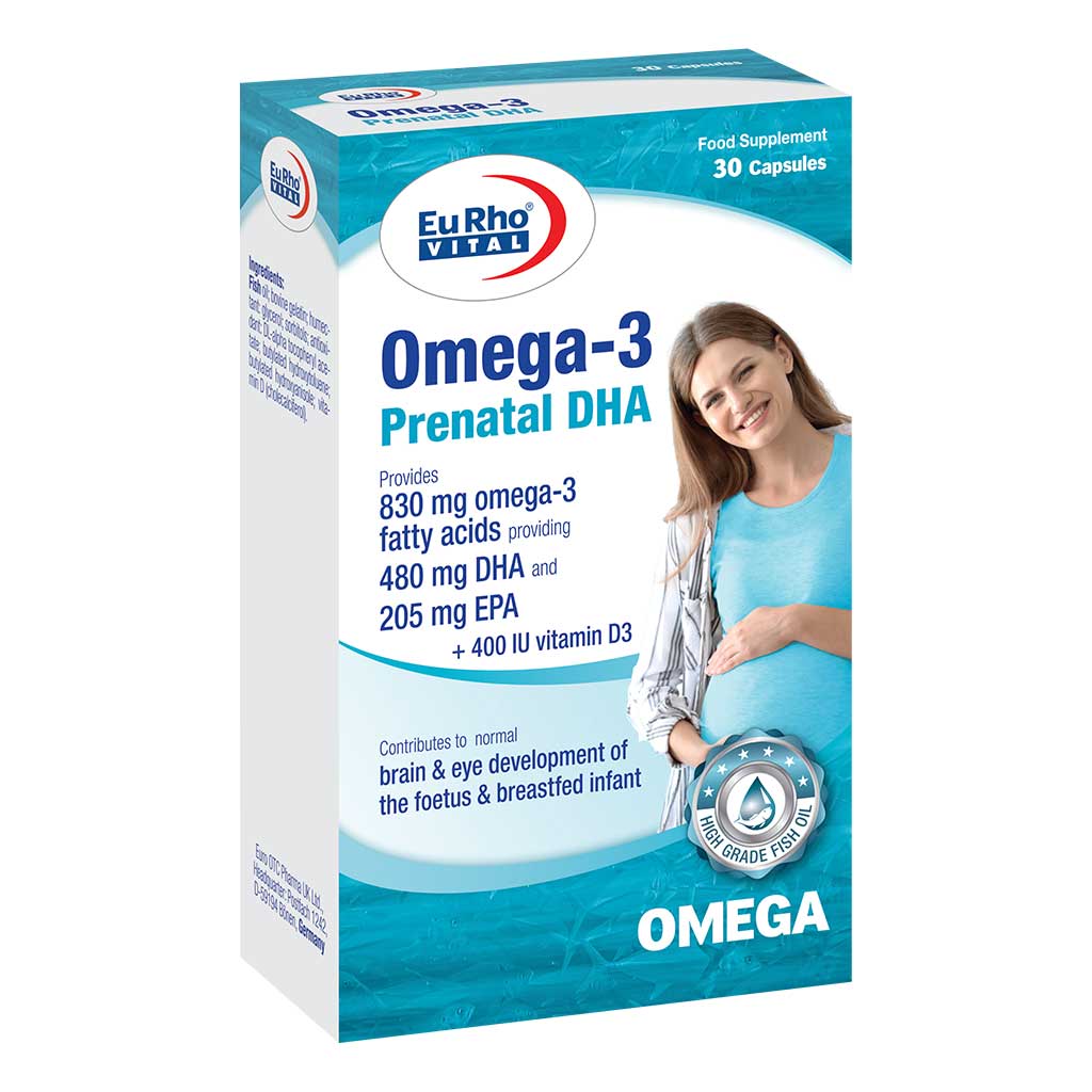 کپسول نرم امگا۳ پریناتال دی اچ آ یوروویتال | EurhoVital Omega 3 Prenatal DHA
