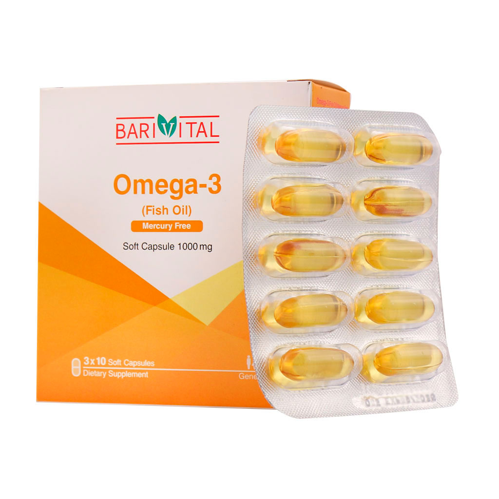 کپسول نرم امگا 3 باریویتال | Barivital Omega 3 Capsules