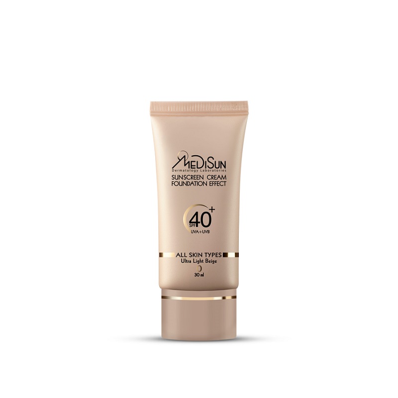 ضد آفتاب کرم پودری مدیسان SPF40 برای انواع پوست 30 میل